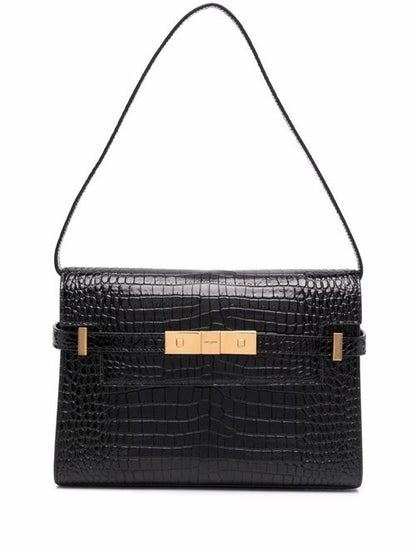 MANHATTAN SMALL LEATHER SHOULDER BAG