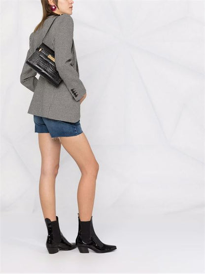 MANHATTAN SMALL LEATHER SHOULDER BAG
