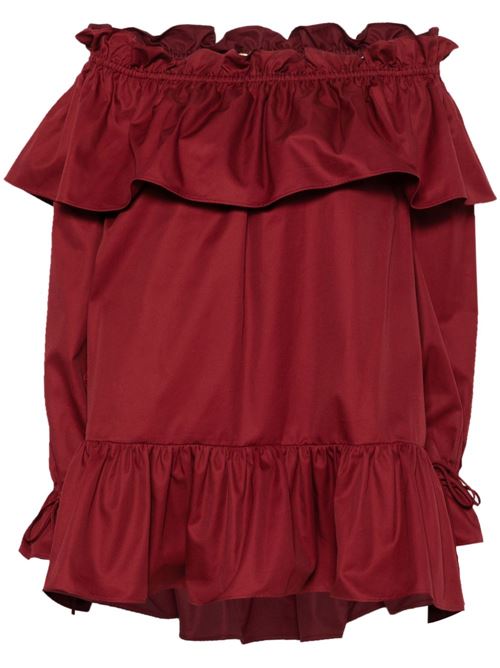 COTTON TWILL MINI DRESS