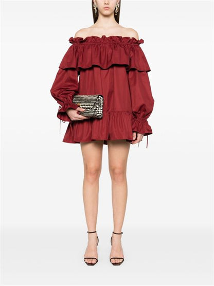 COTTON TWILL MINI DRESS