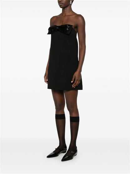 BOW DETAIL MINI DRESS