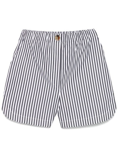 STRIPED COTTON SHORTS