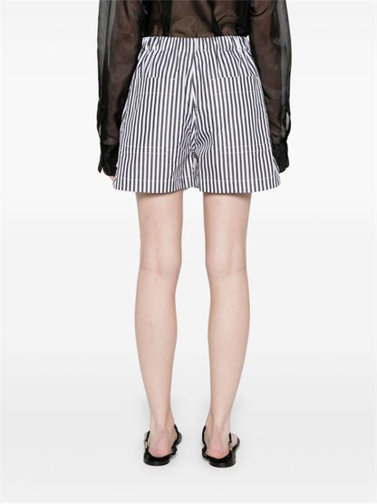 STRIPED COTTON SHORTS