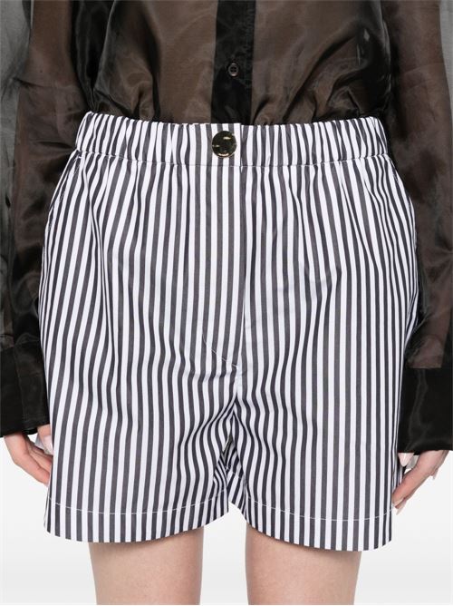 STRIPED COTTON SHORTS