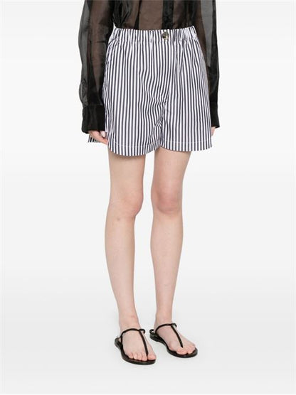 STRIPED COTTON SHORTS