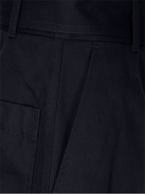 ROUND LEG COTTON TROUSERS
