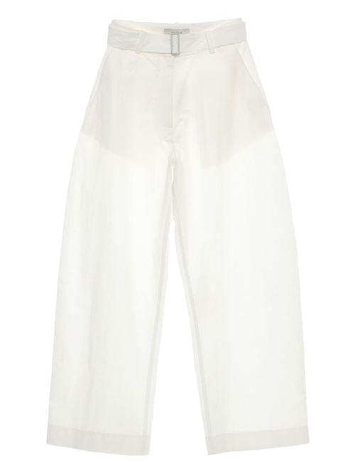 ROUND LEG COTTON TROUSERS
