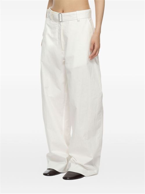 ROUND LEG COTTON TROUSERS