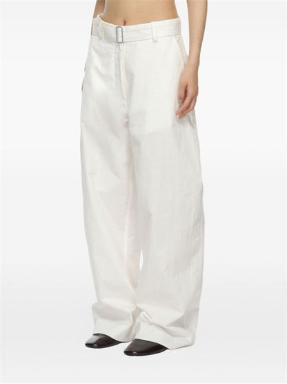 ROUND LEG COTTON TROUSERS