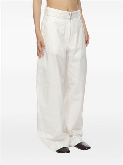 ROUND LEG COTTON TROUSERS