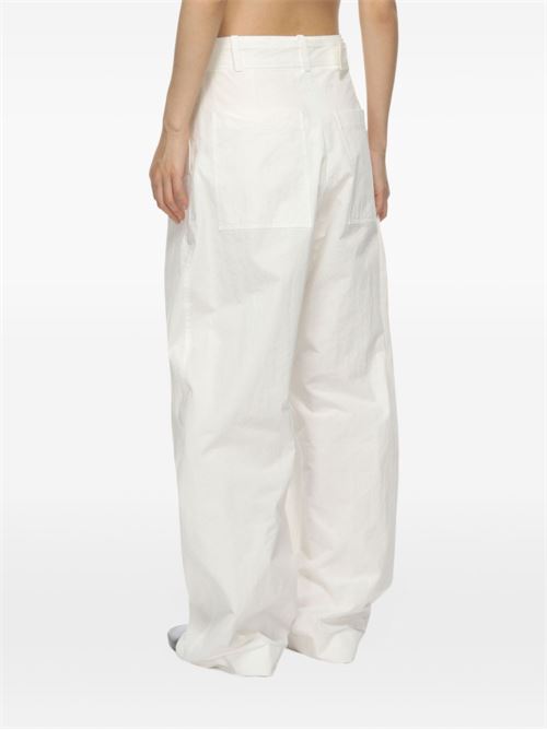 ROUND LEG COTTON TROUSERS
