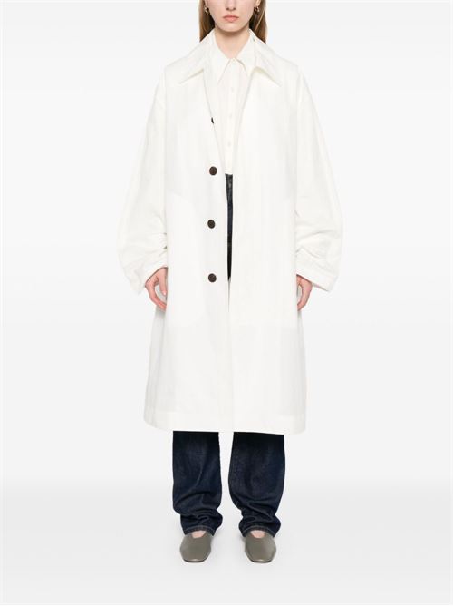 NYLON AND COTTON BLEND COAT