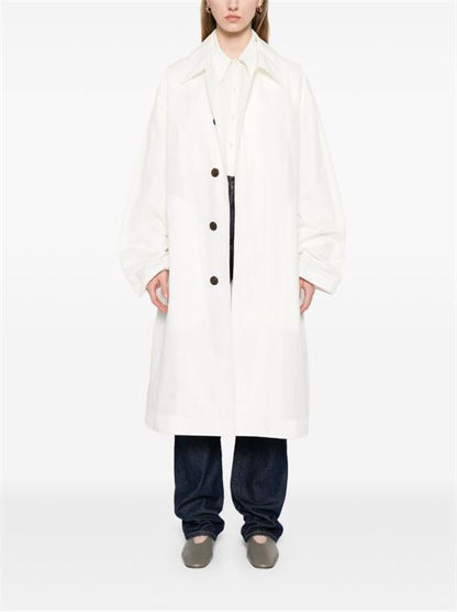 NYLON AND COTTON BLEND COAT