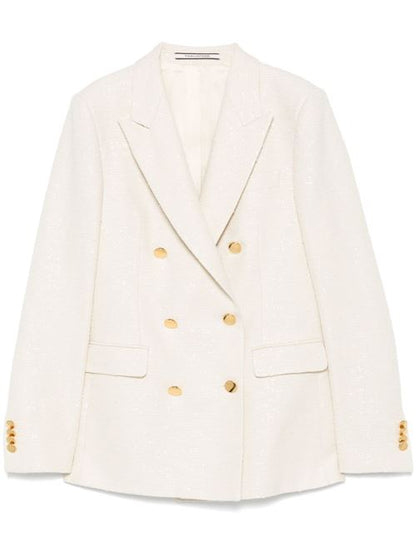 COTTON BLEND DOUBLE-BREASTED JACKET