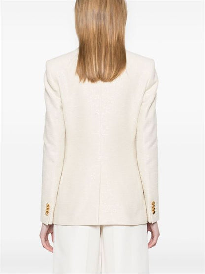 COTTON BLEND DOUBLE-BREASTED JACKET