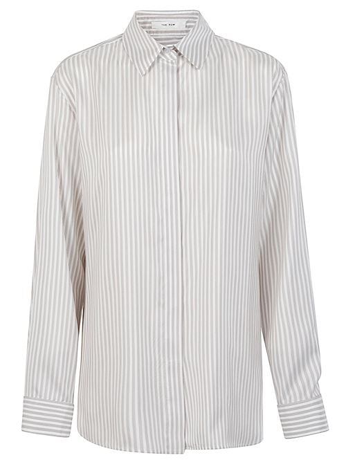 VANDA STRIPED SILK SHIRT