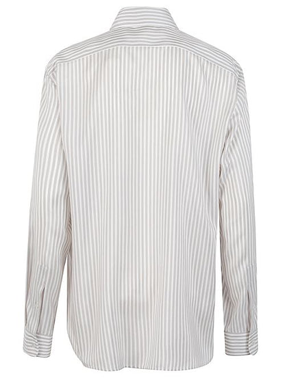 VANDA STRIPED SILK SHIRT