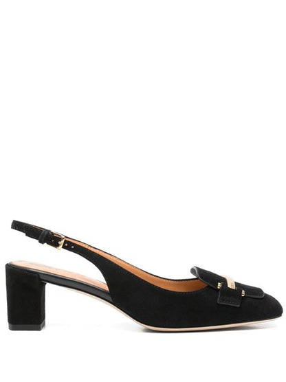 LEATHER SLINGBACK PUMPS