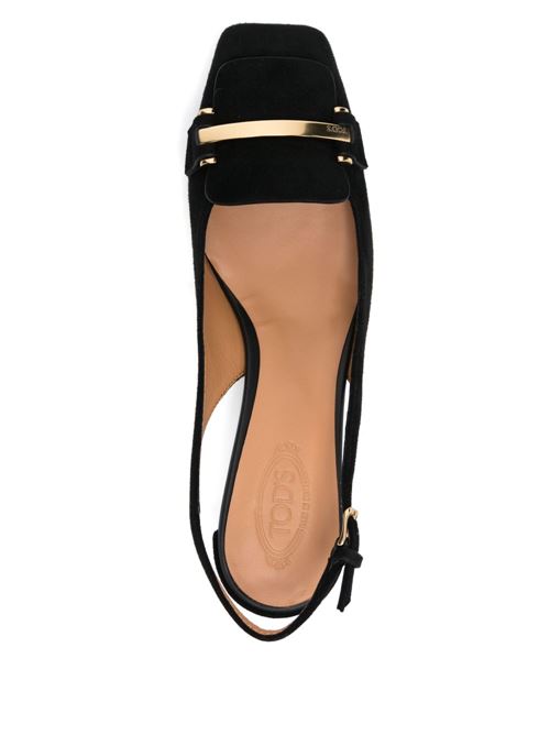 LEATHER SLINGBACK PUMPS