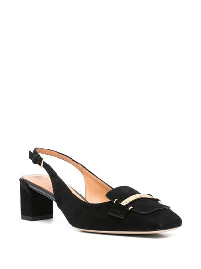 LEATHER SLINGBACK PUMPS