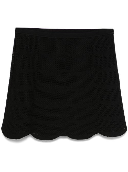 SILK AND COTTON MINI SKIRT