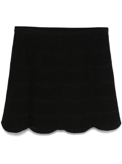 SILK AND COTTON MINI SKIRT