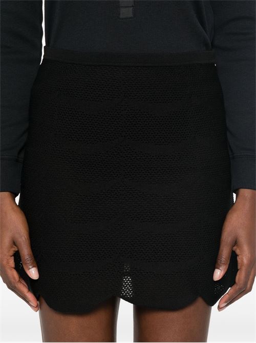 SILK AND COTTON MINI SKIRT