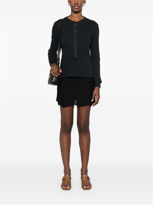 SILK AND COTTON MINI SKIRT
