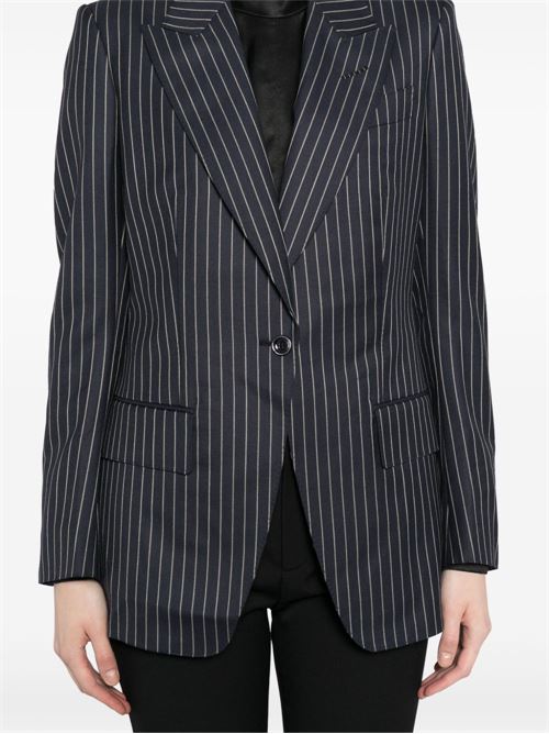 WOOL SINGLE-BREASTED BLAZER JACKET