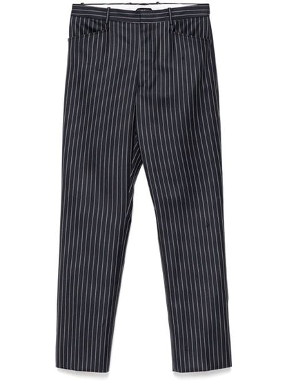 WOOL STRIPED TROUSERS