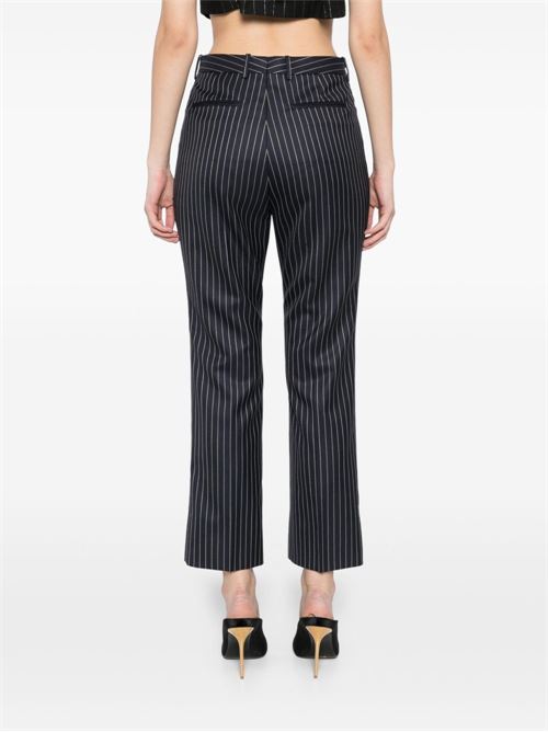 WOOL STRIPED TROUSERS