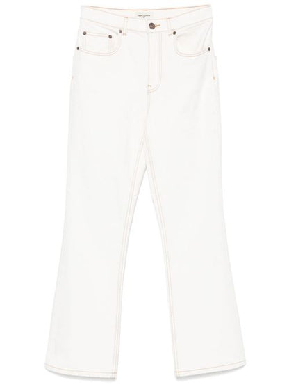 FLARED LEG DENIM JEANS