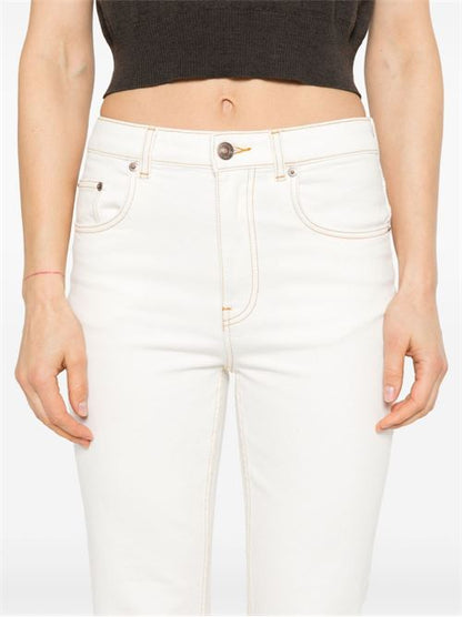 FLARED LEG DENIM JEANS