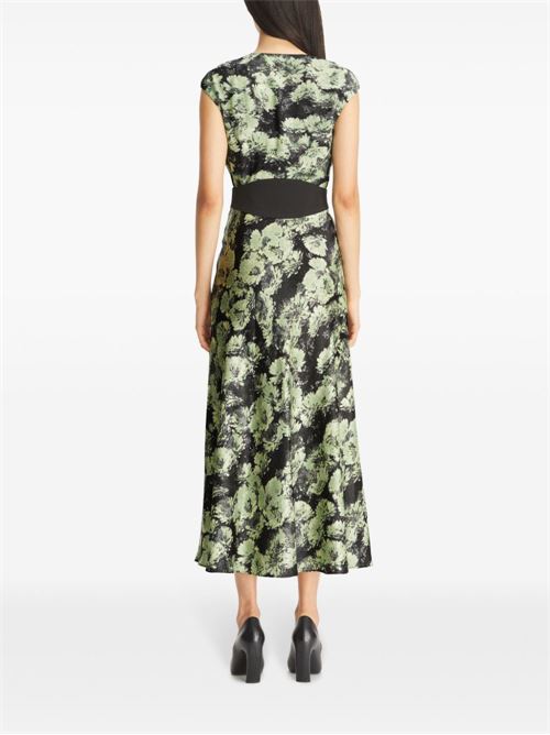 PRINTED MIDI DRESS