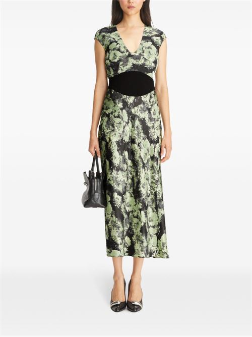 PRINTED MIDI DRESS