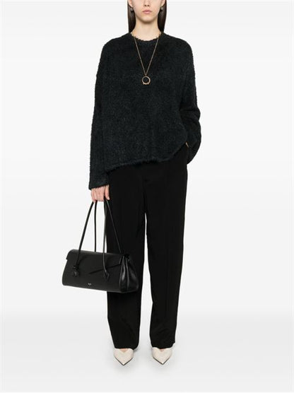 PLEAT DETAIL STRAIGHT LEG TROUSERS