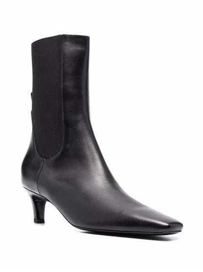 LEATHER HEEL BOOTS