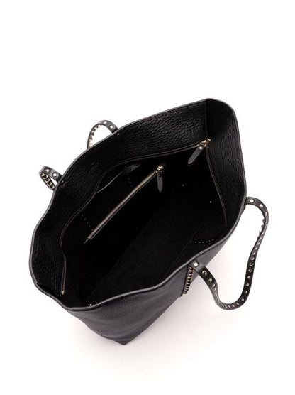 ROCKSTUD LEATHER MEDIUM TOTE