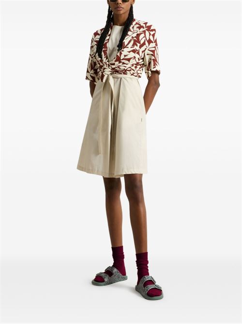 COTTON BELTED DRESS