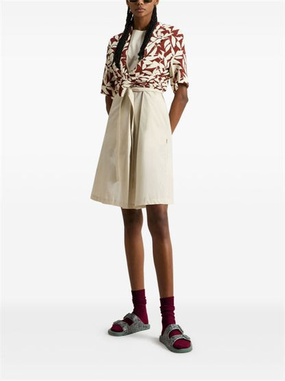 COTTON BELTED DRESS