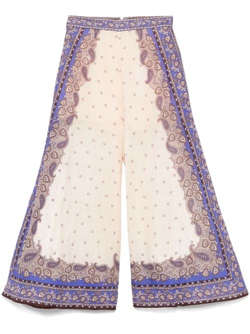 MAXINE WIDE LEG PRINTED TROUSERS