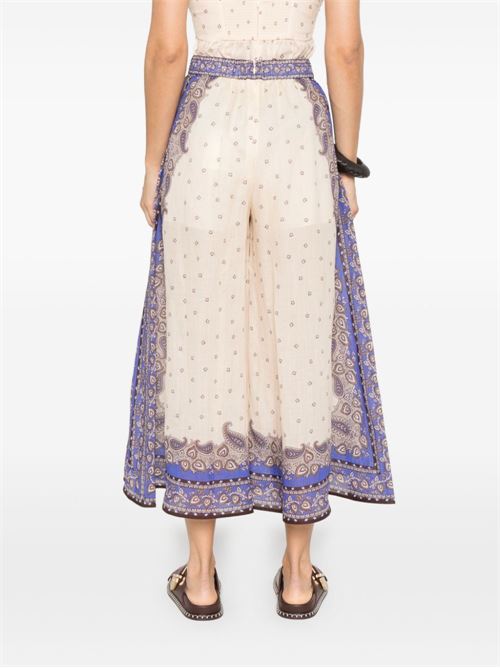 MAXINE WIDE LEG PRINTED TROUSERS