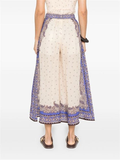 MAXINE WIDE LEG PRINTED TROUSERS