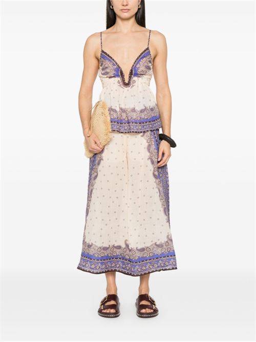 MAXINE WIDE LEG PRINTED TROUSERS