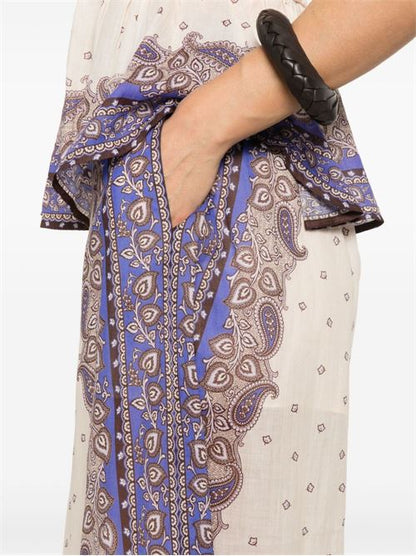MAXINE WIDE LEG PRINTED TROUSERS