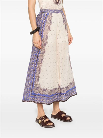 MAXINE WIDE LEG PRINTED TROUSERS