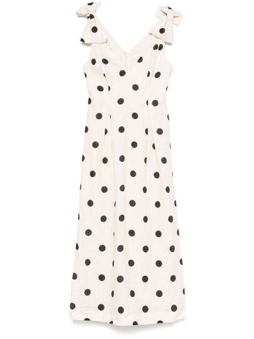 CRUSH LINEN MIDI DRESS
