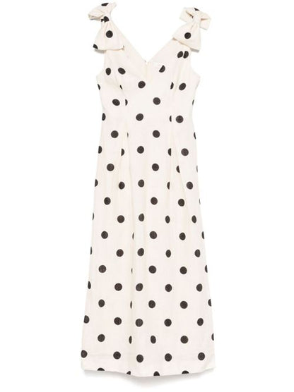 CRUSH LINEN MIDI DRESS