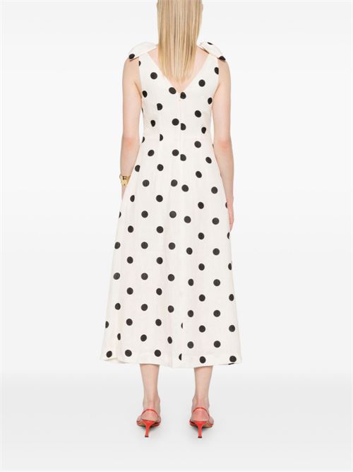CRUSH LINEN MIDI DRESS