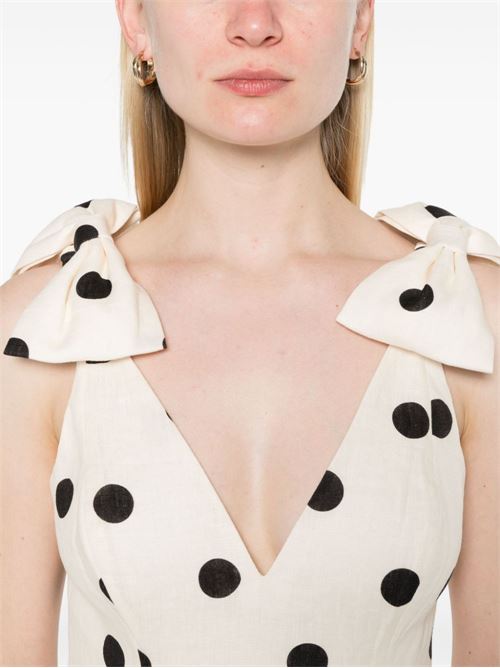 CRUSH LINEN MIDI DRESS